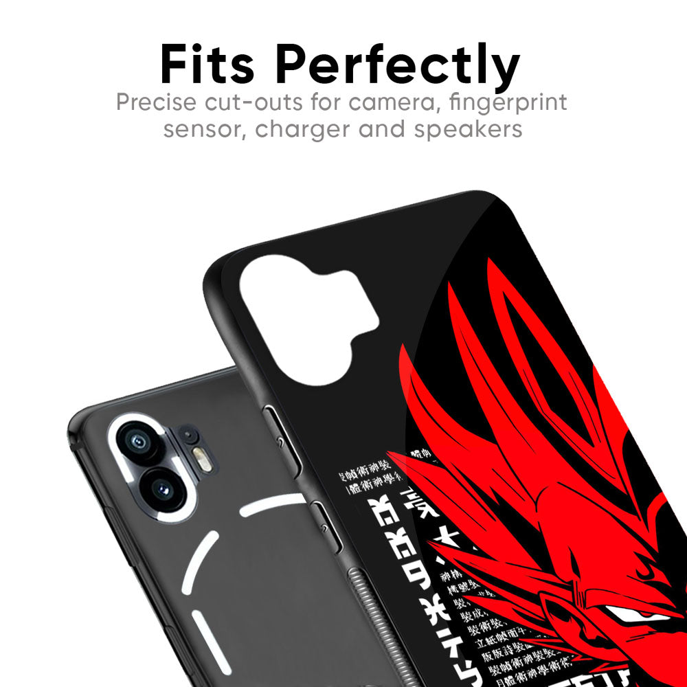 Red Vegeta Glass Case for Nothing Phone 2
