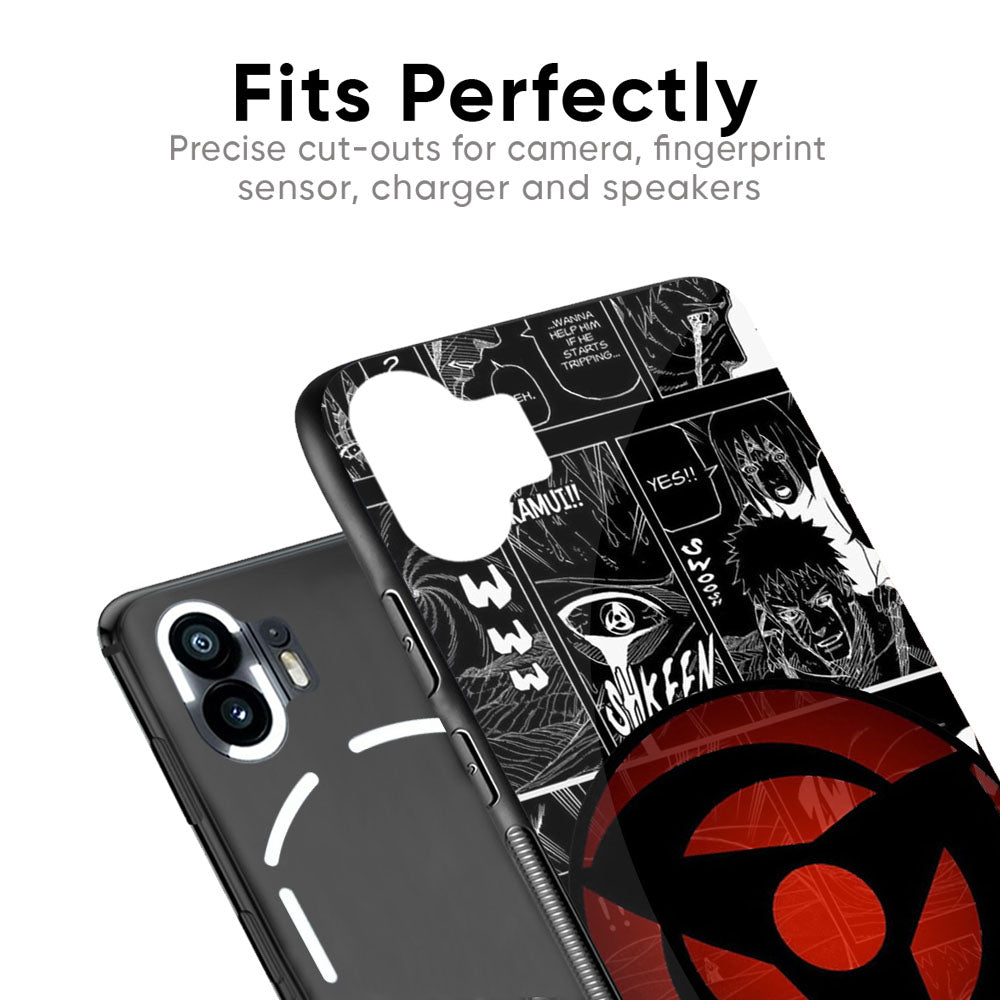 Sharingan Glass Case for Nothing Phone 2
