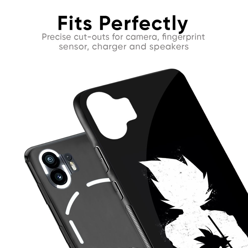 Monochrome Goku Glass Case for Nothing Phone 2