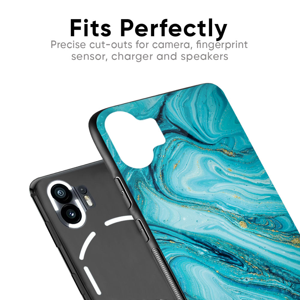 Ocean Marble Glass Case for Nothing Phone 2