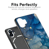 Blue Cool Marble Glass Case for Nothing Phone 2