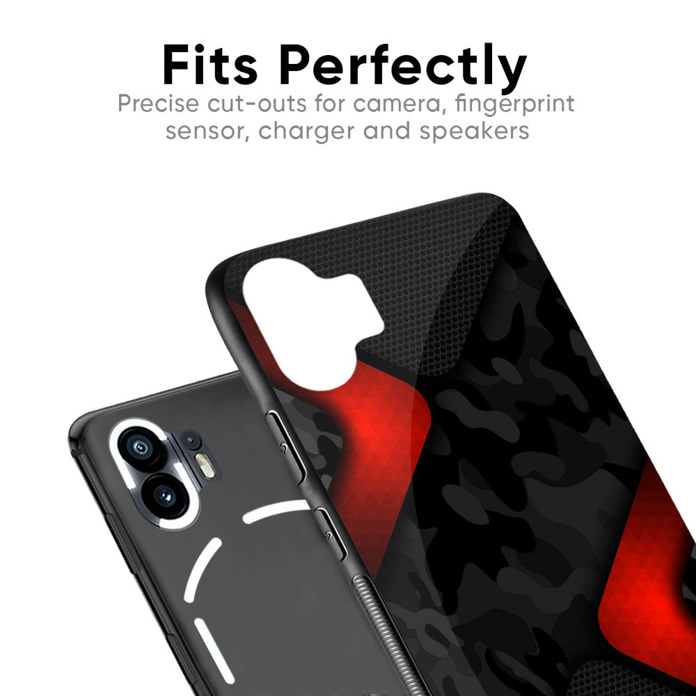 Modern Camo Abstract Glass Case for Nothing Phone 2