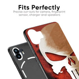 Red Skull Glass Case for Nothing Phone 2