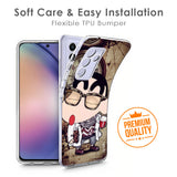 Nerdy Shinchan Soft Cover for Vivo V25 Pro