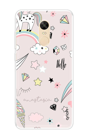 Unicorn Doodle Xiaomi Redmi 5 Plus Back Cover
