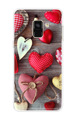 Valentine Hearts Samsung A8 Plus 2018 Back Cover
