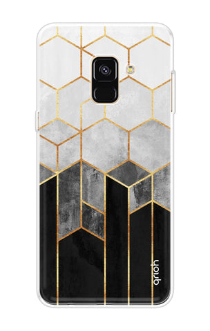 Hexagonal Pattern Samsung A8 Plus 2018 Back Cover