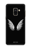 White Angel Wings Samsung A8 Plus 2018 Back Cover