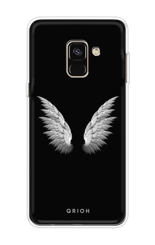 White Angel Wings Samsung A8 Plus 2018 Back Cover
