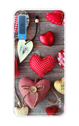 Valentine Hearts Samsung A7 2018 Back Cover