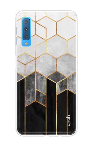 Hexagonal Pattern Samsung A7 2018 Back Cover