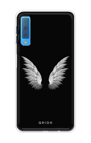 White Angel Wings Samsung A7 2018 Back Cover