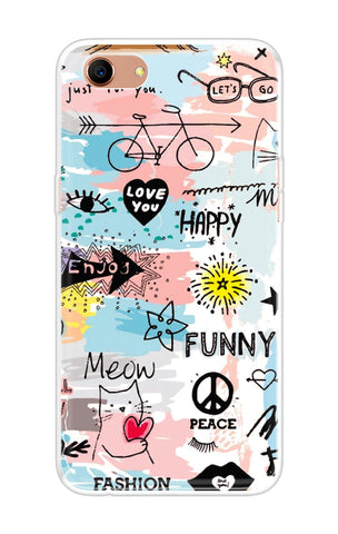 Happy Doodle Oppo A83 Back Cover