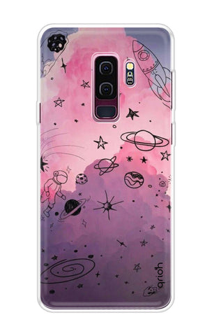 Space Doodles Art Samsung S9 Plus Back Cover