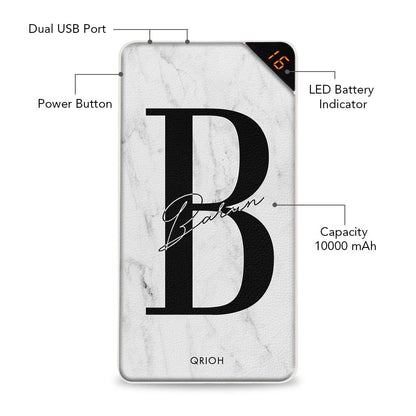 Slate Marble Customized Power Bank