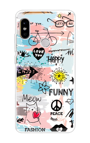 Happy Doodle Redmi Note 5 Pro Back Cover