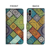 Multi Mandala Pattern Flip Cover for iPhone