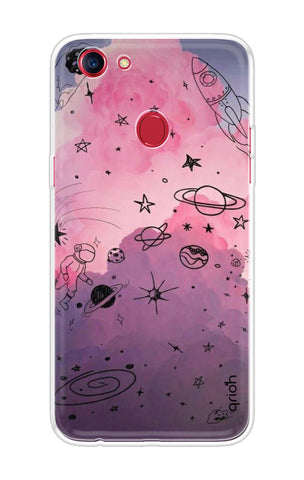 Space Doodles Art Oppo F7 Back Cover