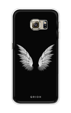 White Angel Wings Samsung S6 Edge Back Cover