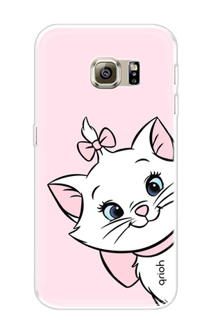 Cute Kitty Samsung S6 Edge Back Cover
