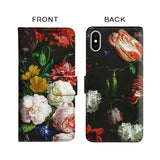 Colorful Floral Pattern Flip Cover for iPhone