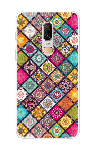Multicolor Mandala OnePlus 6 Back Cover