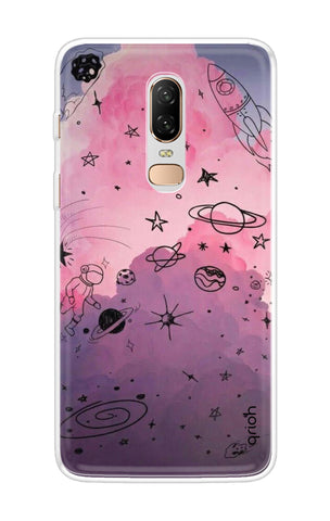 Space Doodles Art OnePlus 6 Back Cover