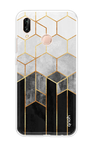 Hexagonal Pattern Huawei P20 Lite Back Cover