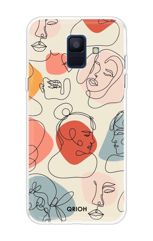 Abstract Faces Samsung A6 Back Cover
