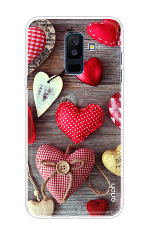 Valentine Hearts Samsung A6 Plus Back Cover