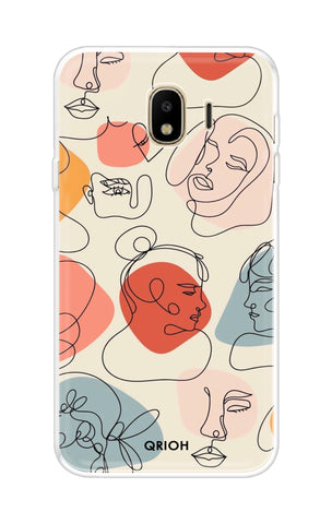 Abstract Faces Samsung J4 Back Cover