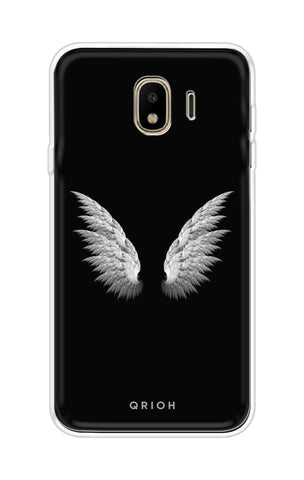 White Angel Wings Samsung J4 Back Cover