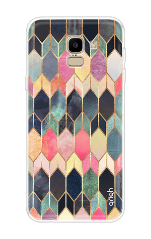 Shimmery Pattern Samsung J6 Back Cover