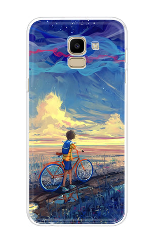 Riding Bicycle to Dreamland Samsung J6 Back Cover