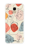 Abstract Faces Samsung J6 Back Cover