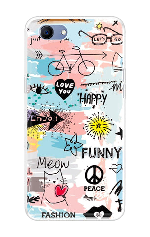Happy Doodle Oppo Realme 1 Back Cover