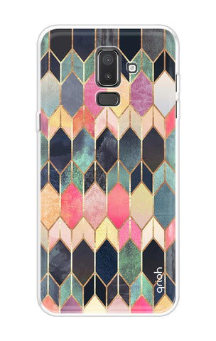 Shimmery Pattern Samsung J8 Back Cover