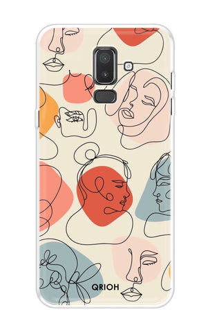 Abstract Faces Samsung J8 Back Cover