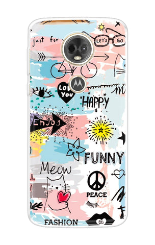 Happy Doodle Motorola Moto E5 Plus Back Cover