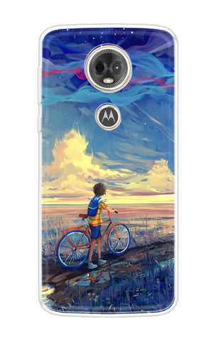Riding Bicycle to Dreamland Motorola Moto E5 Plus Back Cover