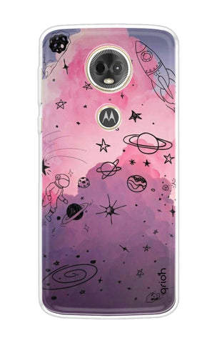 Space Doodles Art Motorola Moto E5 Plus Back Cover