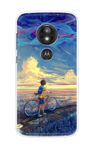 Riding Bicycle to Dreamland Motorola Moto E5 Play Back Cover