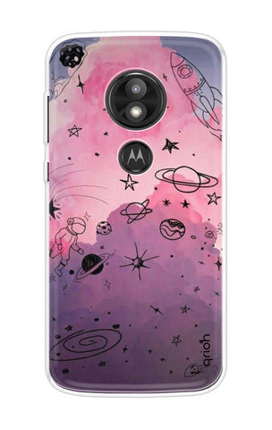 Space Doodles Art Motorola Moto E5 Play Back Cover