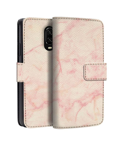Rose Marble Texture OnePlus Flip Cases & Covers Online