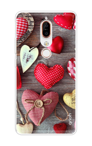 Valentine Hearts Nokia X6 Back Cover