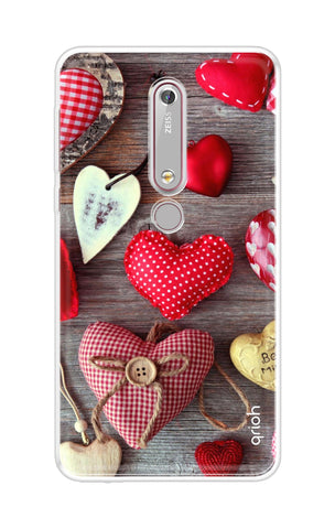Valentine Hearts Nokia 6.1 Back Cover