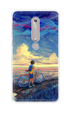 Riding Bicycle to Dreamland Nokia 6.1 Back Cover