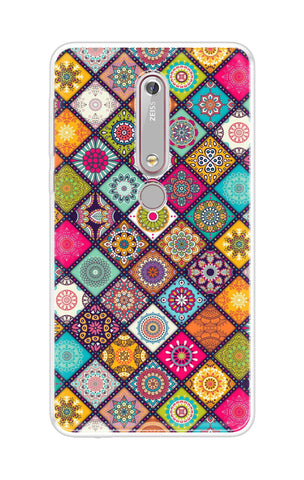 Multicolor Mandala Nokia 6.1 Back Cover