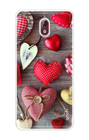 Valentine Hearts Nokia 3.1 Back Cover