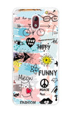 Happy Doodle Nokia 3.1 Back Cover